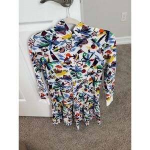 Polo Ralph Lauren Big Girls Bear Hooded Preppy Dress, Size L (12-14)